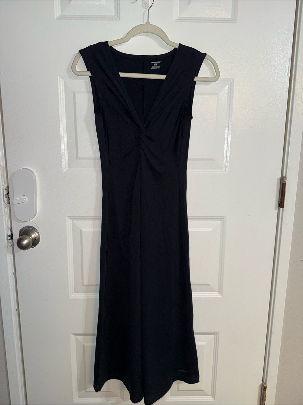 Patagonia Black Maxi Dress with Twist Detail